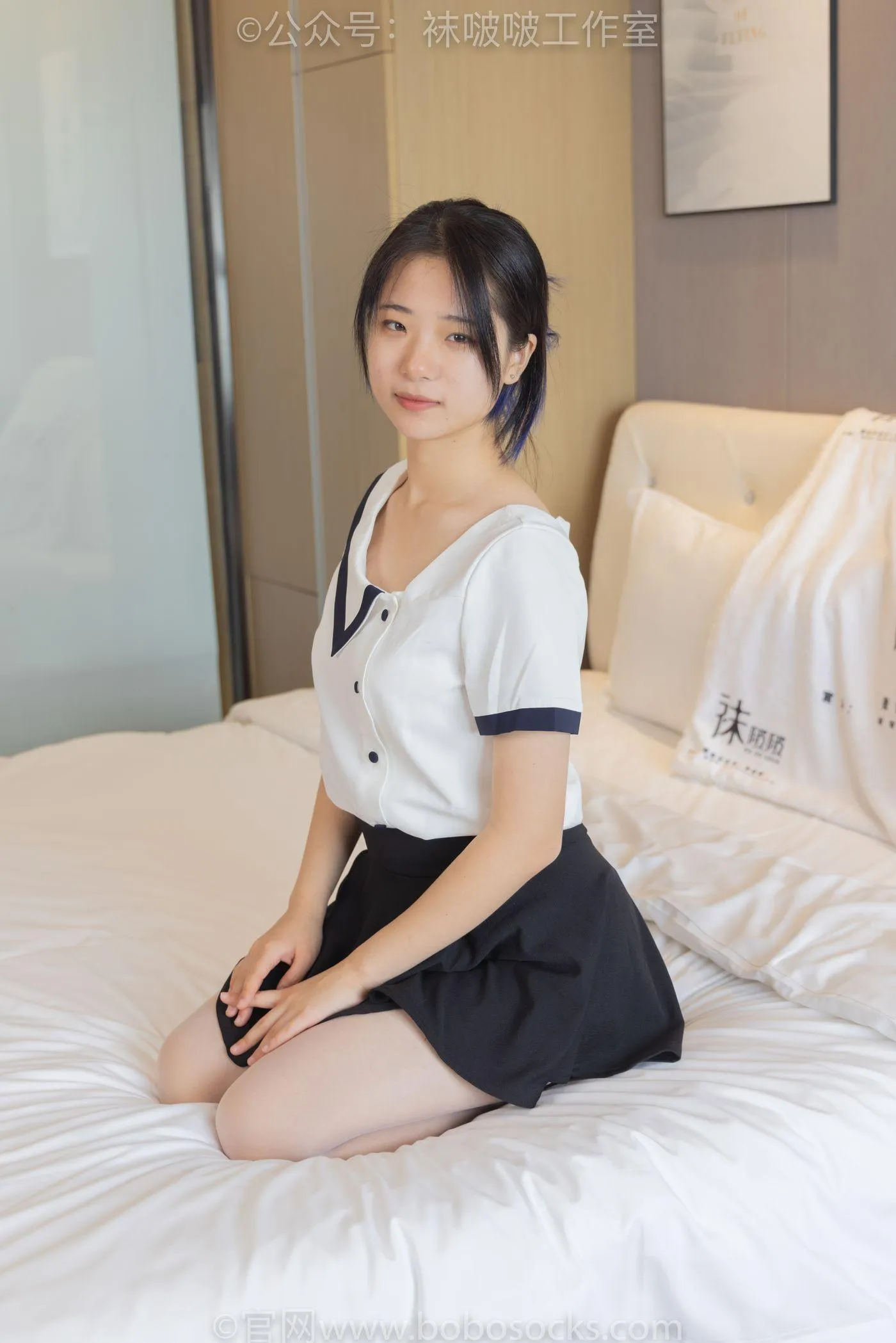 [BoBoSocks袜啵啵]NO.089 小淳-高跟鞋、黑白渐变丝袜 [140P]插图9